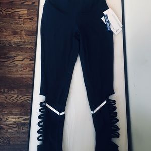 Mondetta Criss Cross Workout leggings XS Navy